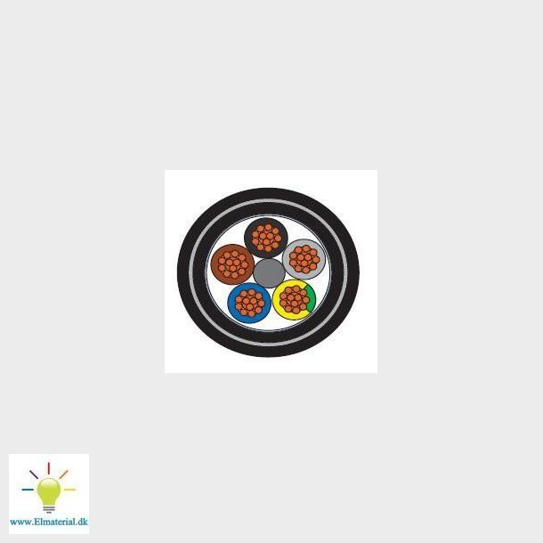 Styrekabel SY-JB 4G2,5 armeret sort EMC UV T500