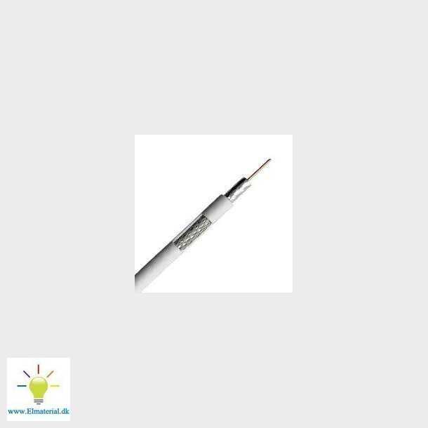 Coaxkabel RG6 ECA 75 OHM PVC Hvid T500