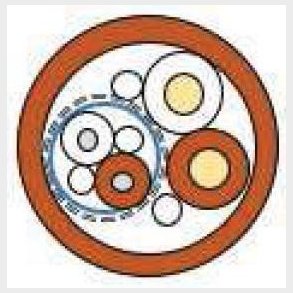 Sensorkabel 2x2,5+1x2x0,34 CTS (RS485) brun afm�ling