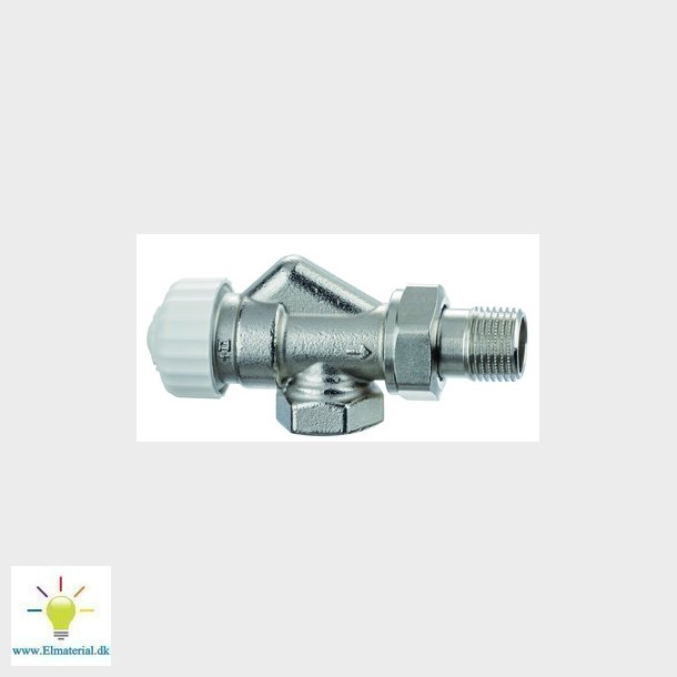 TA Calypso Exact radiatorventil DN15 omvendt vinkel 2-streng