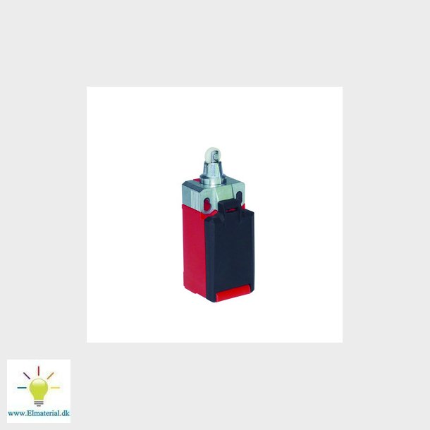 Endestop kunststof stempel med rulle 1 NO 1 NC springkontakt