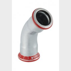 Mapress b�jning FZ 45&deg; 76,1 mm M/M