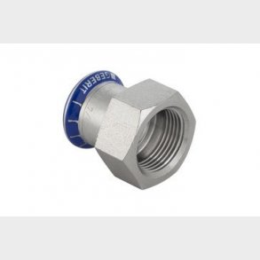 Mapress overgang rustfri 35x11/4 M/M