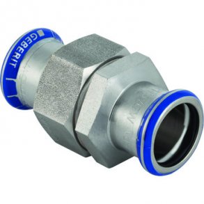 Geberit Mapress Rustfrit union med oml�ber i kromnikkelst�l: d=22mm, G=1
