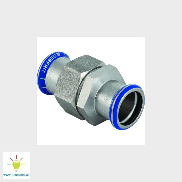 Geberit Mapress Rustfrit union med omlber i kromnikkelstl: d=22mm, G=1"