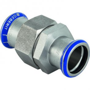 Geberit Mapress Rustfrit union med oml�ber i kromnikkelst�l: 35mm