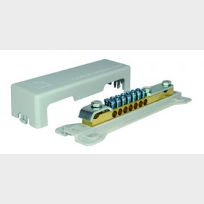 Potentialudligningsskinne med dobbelt tilslutning 6-25 mm2