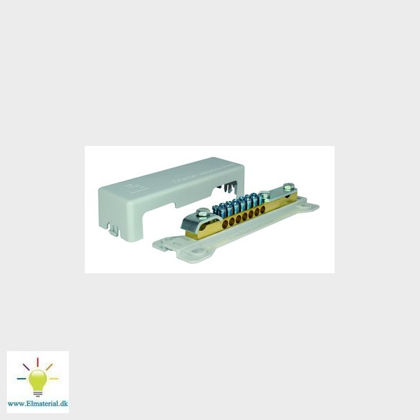 Potentialudligningsskinne med dobbelt tilslutning 6-25 mm2