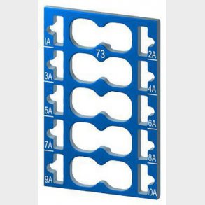 10 farve kode plader, bl�