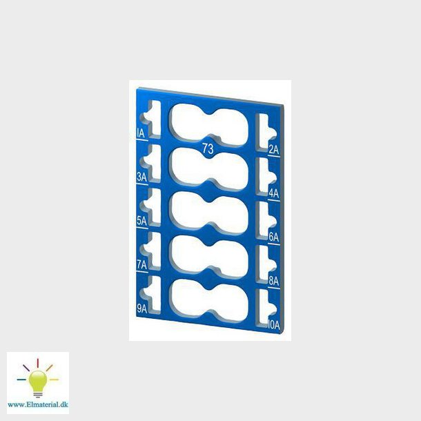 10 farve kode plader, bl