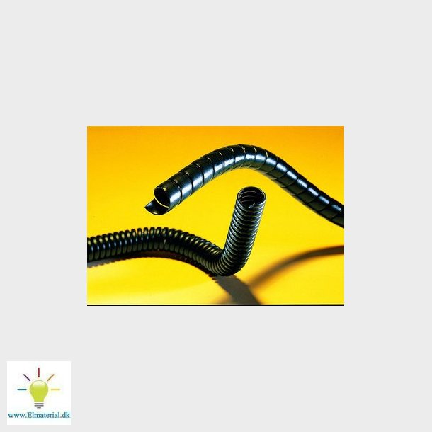 Spiralslange sort SPF20 20/25MM