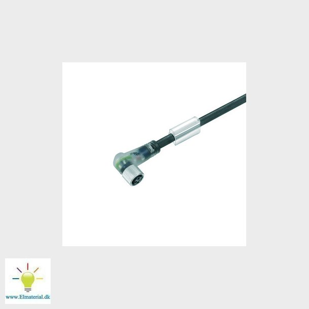 Flerkabel PUR M8 3-pin hun vinklet 5 meter LED 9457460500