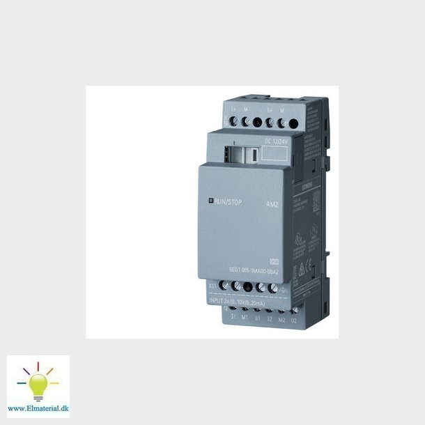 LOGO! AM2, udvidelsesmodul, PU: DC 12/24V, 2 AI, 0 - 10V eller 0/4 - 20mA