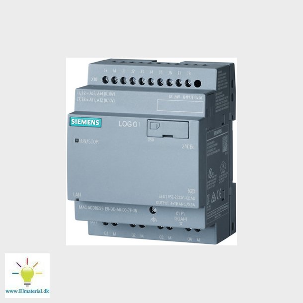 LOGO! 230RCEO, logisk modul, PS/I/O: 230V/230V/rel, 8DI/4DO, uden display