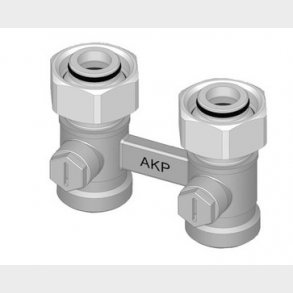 Kermi avstängningsstycke dubbel LL 34