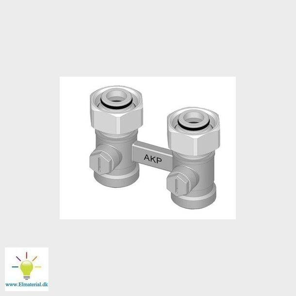 Kermi afsprringsstykke dobbelt LL 34" nippel