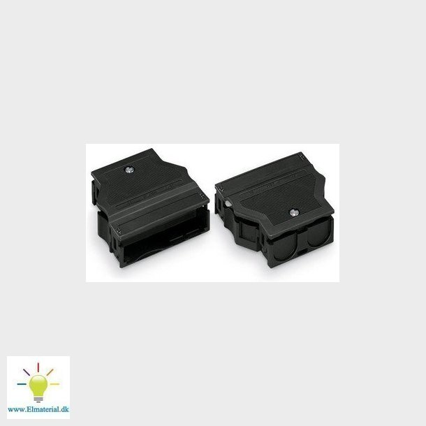 Kappe med trkaflastning 5P kabel 5-9 sort
