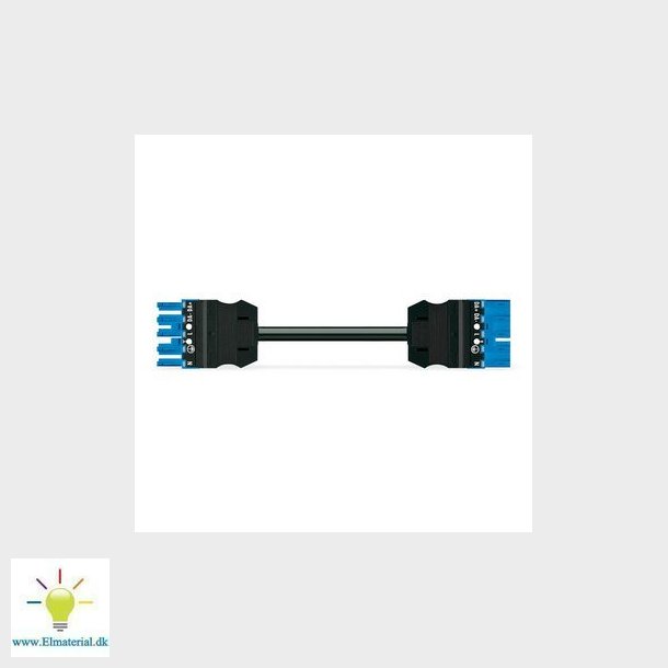 Mellemkabel 2M HF Eca Hunstik - hanstik, bl