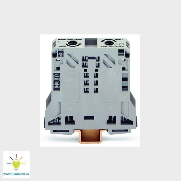 2-leder gennem terminalblok, 50 mm2