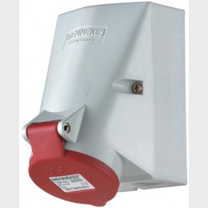 Cee Vägguttag 16A 4P Twin M/Ds