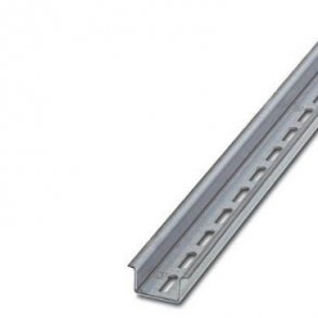 DIN-skinne NS35/15 med huller 5,2*18 mm forzinket L=2m