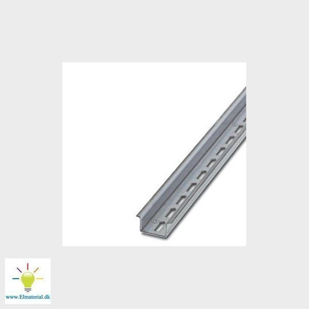 DIN-skinne NS35/15 med huller 5,2*18 mm forzinket L=2m