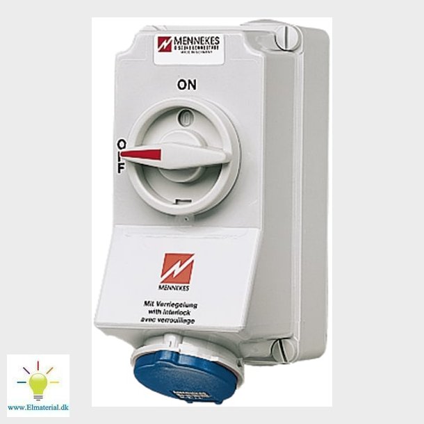 Cee Stikkontakt 16A 3P Ip44