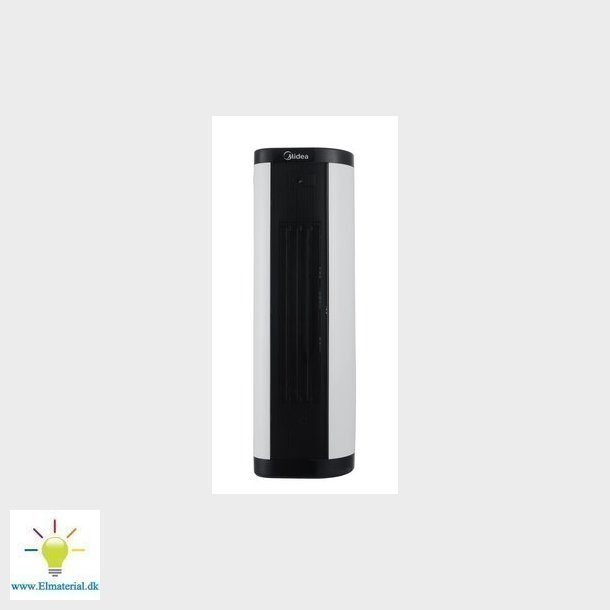 Varmeblser Stende/liggende 1200W/2000W ECO funktion fjernbetjening timer hvid/sort