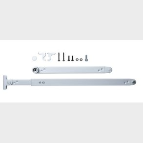 Normal arm 225 - 500 mm DORMA ED 100 / ED 250, slv