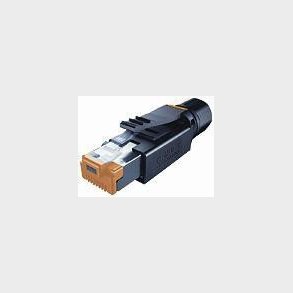 L�st stik RJ45 Professional han lige 8-polet Gigabit Ethernet CAT6A sk�rmet  0,14-0,34 mm2. Kabeldia
