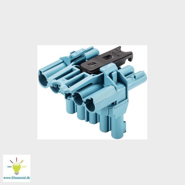 GST18I5 5-pol T-stykke 1I/2O - 100 stk