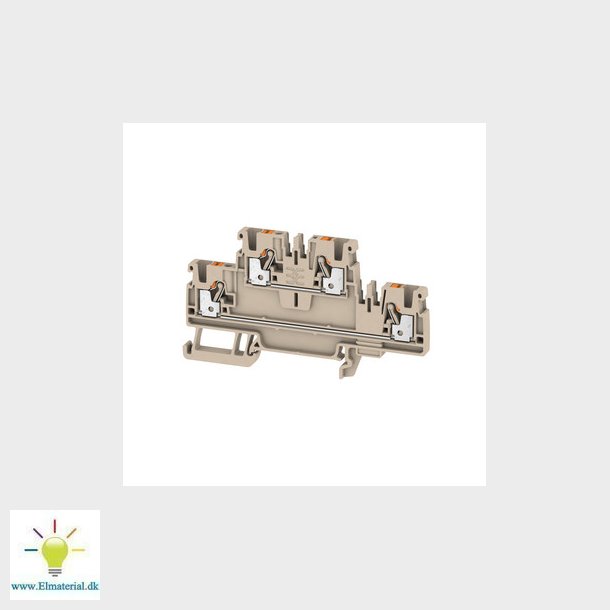 Gennemgangsklemme A2T 2.5 beige