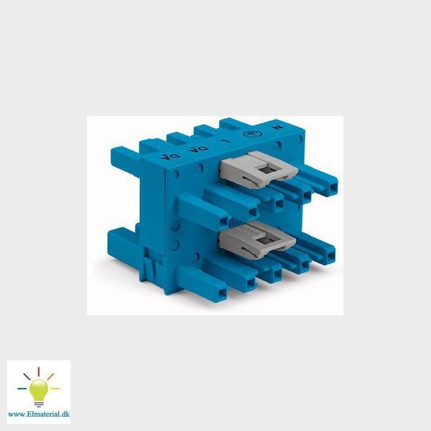 3-vejs afgreningsblok 5-polet Kodn. I, bl�