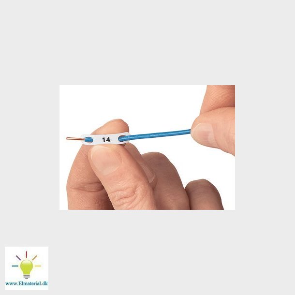 Kabel- og ledningsopmrkning til gevindmontering (rul med 1000 stk)