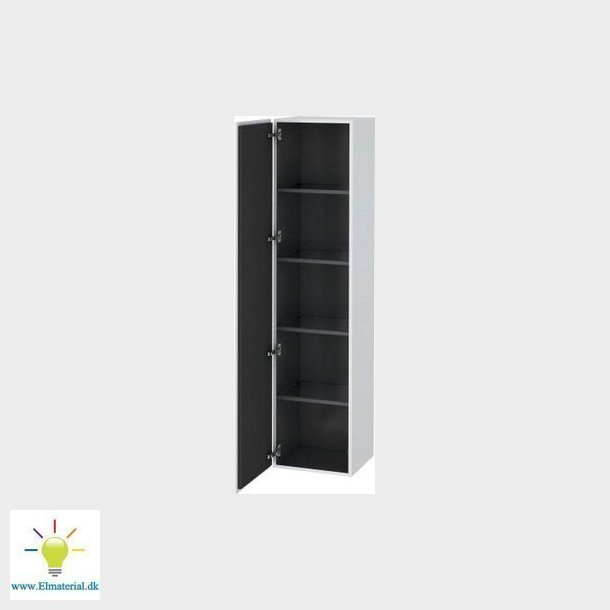 Duravit L-Cube hjskab med 1 venstrehngslet lge og 4 glashylder