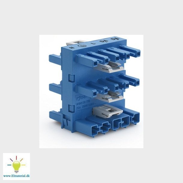 5-vejs afgreningsblok 5-polet Kodn. I, bl