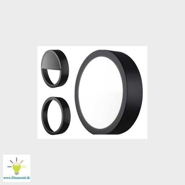 LEDVANCE Surface Outdoor Sensor - 10W/800lm 4000K IP65/IK10 sort