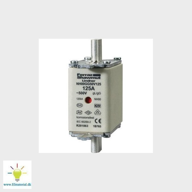 Sikring Nh000 25A Gl/Gg 500V