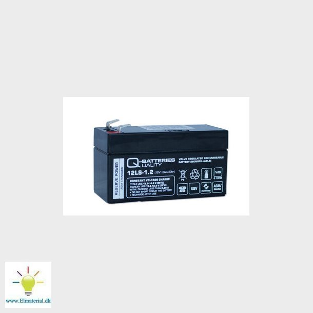 Q-Batteries 12V-1,2AH 97X43X52
