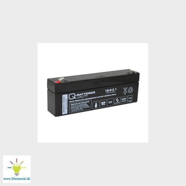 Q-Batteries 12V-2,1AH 178X35X61 VDS