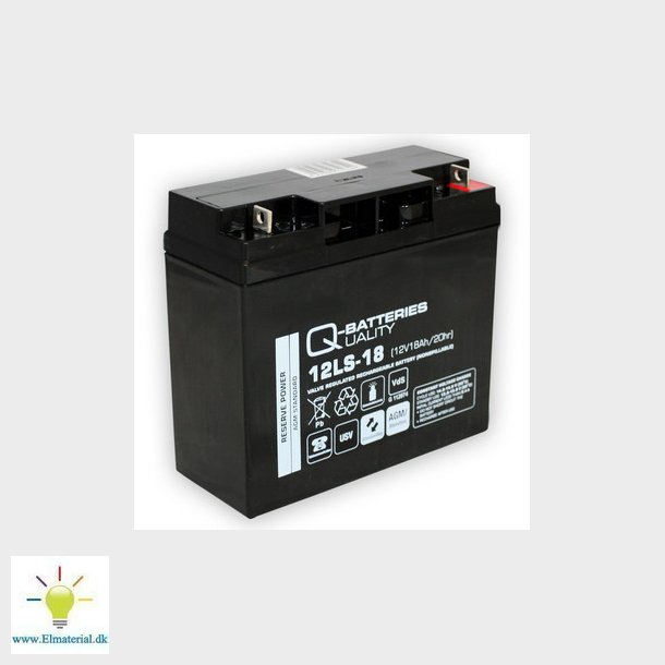 Q-Batteries 12V-18AH 181X77X167 VDS