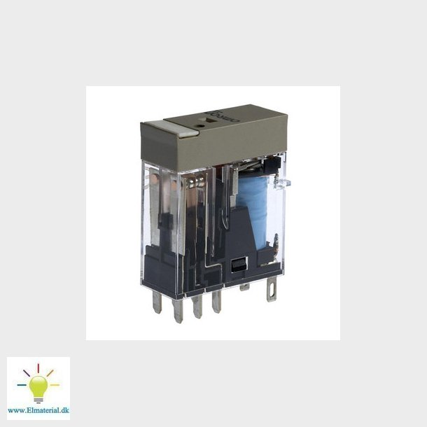 Rel, plug-in, 8-polet, DPDT, 5A, mech &amp; LED-indikatorer, label facilitet, 12VDC G2R-2-SN 12DC(S)