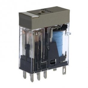 Rel�, plug-in, 8-polet, DPDT, 5A, mech & LED-indikatorer, label facilitet, 24VDC G2R-2-SN 24DC(S)