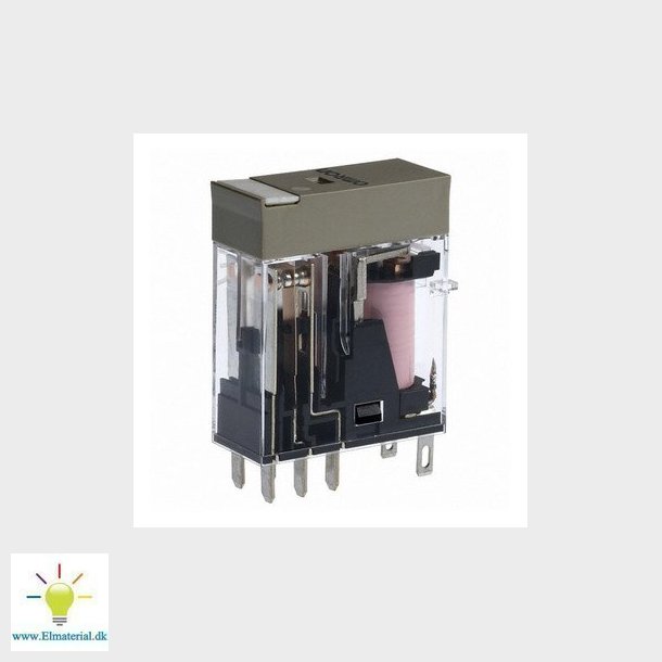 Rel, plug-in, 8-polet, DPDT, 5A, Mech &amp; LED-indikatorer, label facilitet, 230 VAC G2R-2-SN 230AC(S)