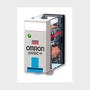 Rel, plug-in, 8-polet, DPDT, 5A, Mech & LED-indikatorer, spole suppressor, label facilitet G2R-2-SN