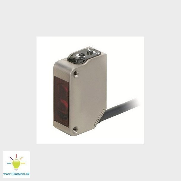 Fotoaftaster, Diffus, metalhus, IP69K, 1m, fortrdet, PNP, 2m kabel E3ZM-D82 2M