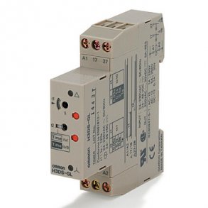 Timer, DIN-skinne montering, 17,5 mm, 24-230 VAC/24-48VDC, stjerne-delta-delay, 1-120 s, DPST-NO, 5A