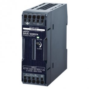 Bogtype str�mforsyning, 60 W, 24VDC, 2.5A, DIN-skinne montage, push-in terminal, Coated S8VK-S06024