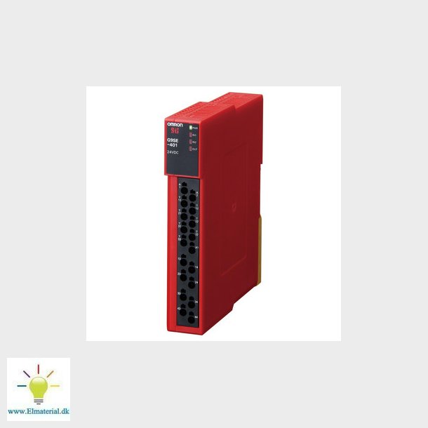 Sikkerhedsrel enhed, 24VDC, 4 sikkerhedsudgange 5AmAx,Aux. produktion G9SE-401 DC24 FOR OEE