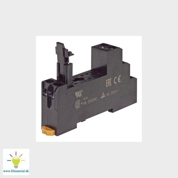 Sokkel, DIN-skinne/overflademontering, 8-pin, skrueklemmer P2RFZ-08-E